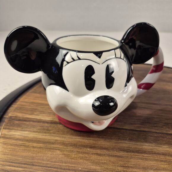 Disney Mickey & Minnie Mouse Ceramic Mug & Ceramic Cupcake Cup With Lid Defect - Picture 2 of 15